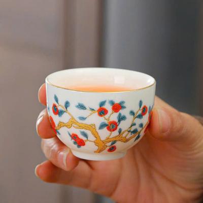 BỘ ẤM CHÉN QUẢ HỒNG – QUÀ TẶNG CAO CẤP